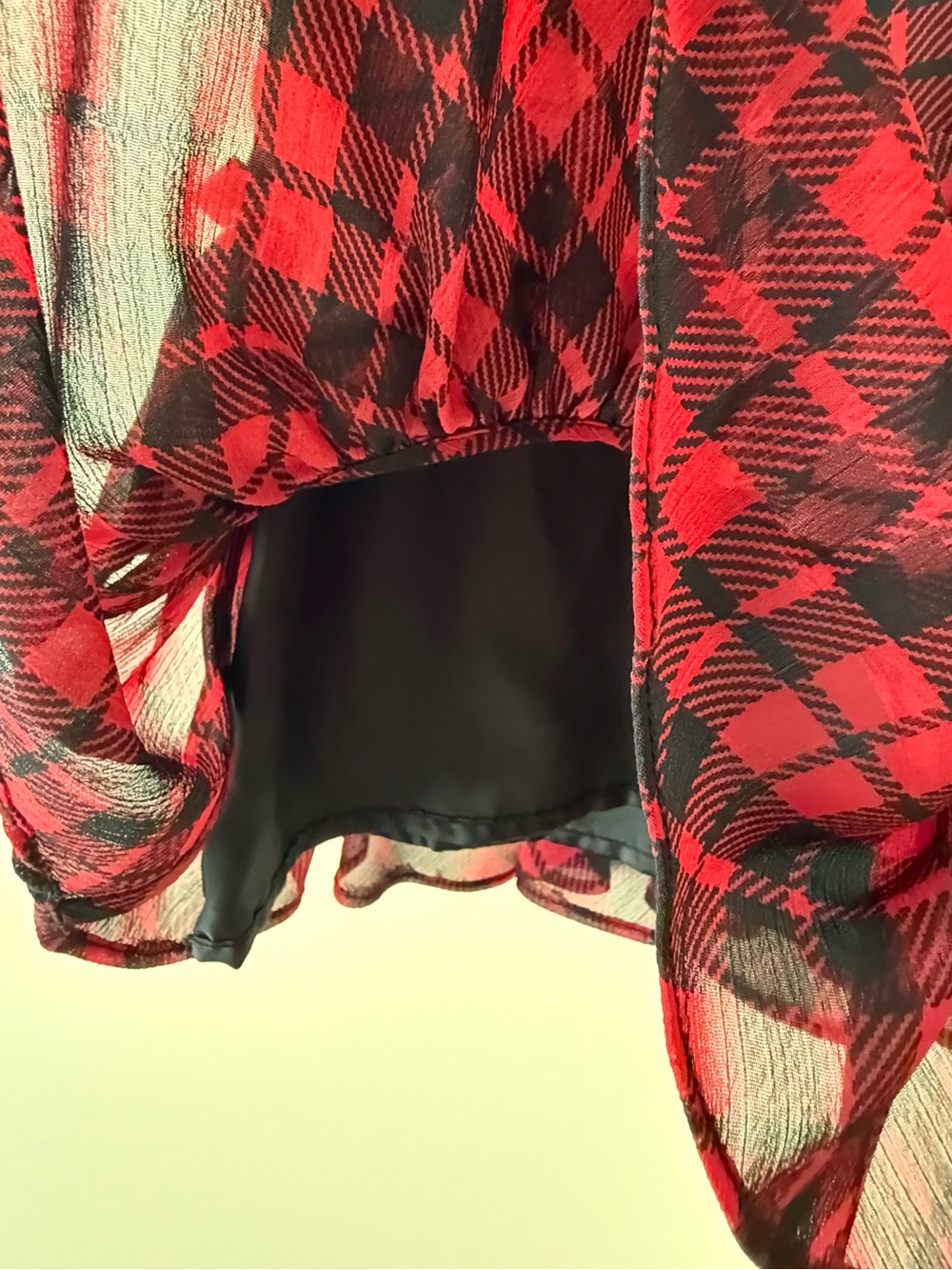 Ralph Lauren Toddler Girls Red & Black Plaid Sleeveless Dress, Size 4T - Picture 5 of 6